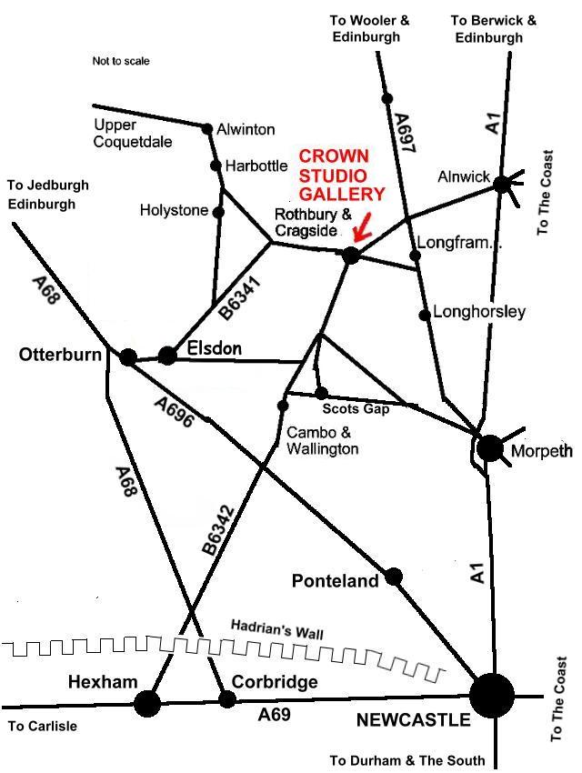 Crown Studio Gallery how to find us